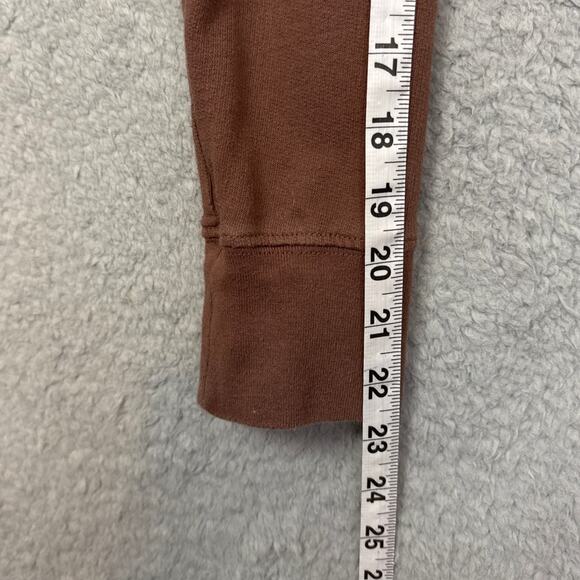 Standard James Perse Women's Fleece Crew Neck Sweatshirt Dress Brown Size 1 US-S - Picture 6 of 7